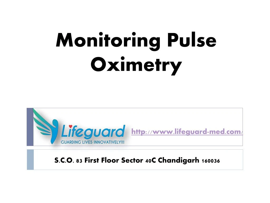 monitoring pulse oximetry