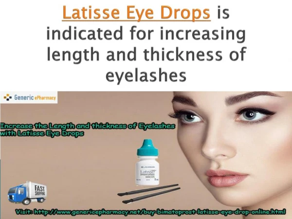 Get unimaginably long Eyelashes with Latisse Eye Drops Generic Bimatoprost