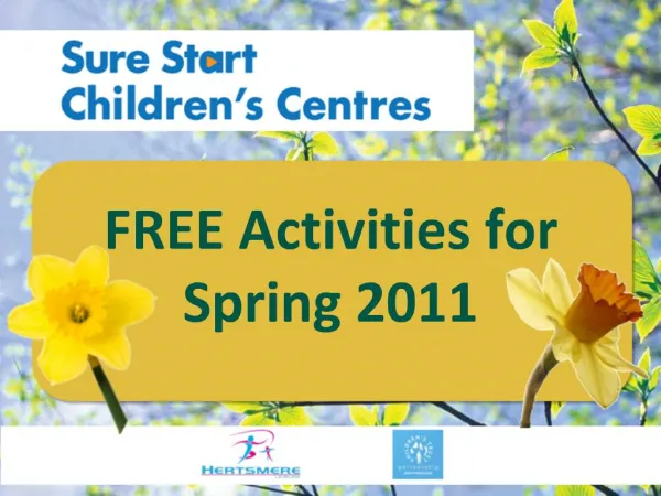 FREE Activities for Spring 2011