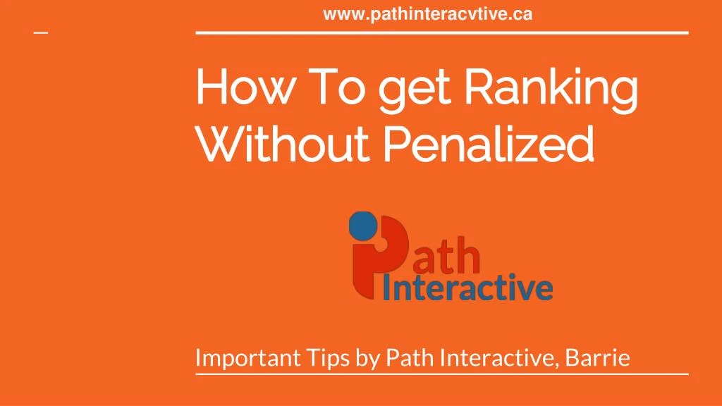 how to get ranking without penalized