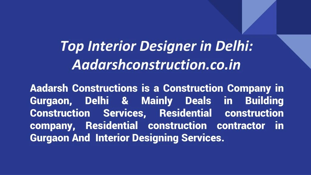 top interior designer in delhi aadarshconstruction co in