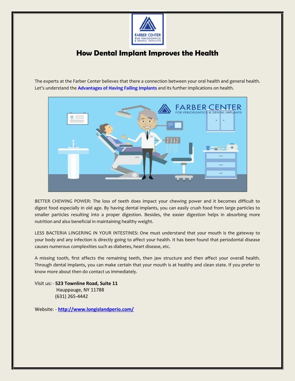 how dental implant improves the health