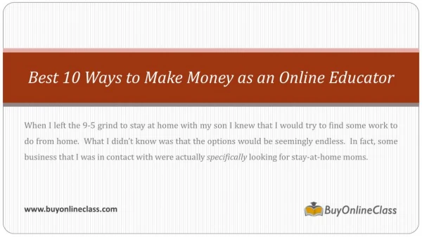 10 Best Ways To Make Money As An Online Educator