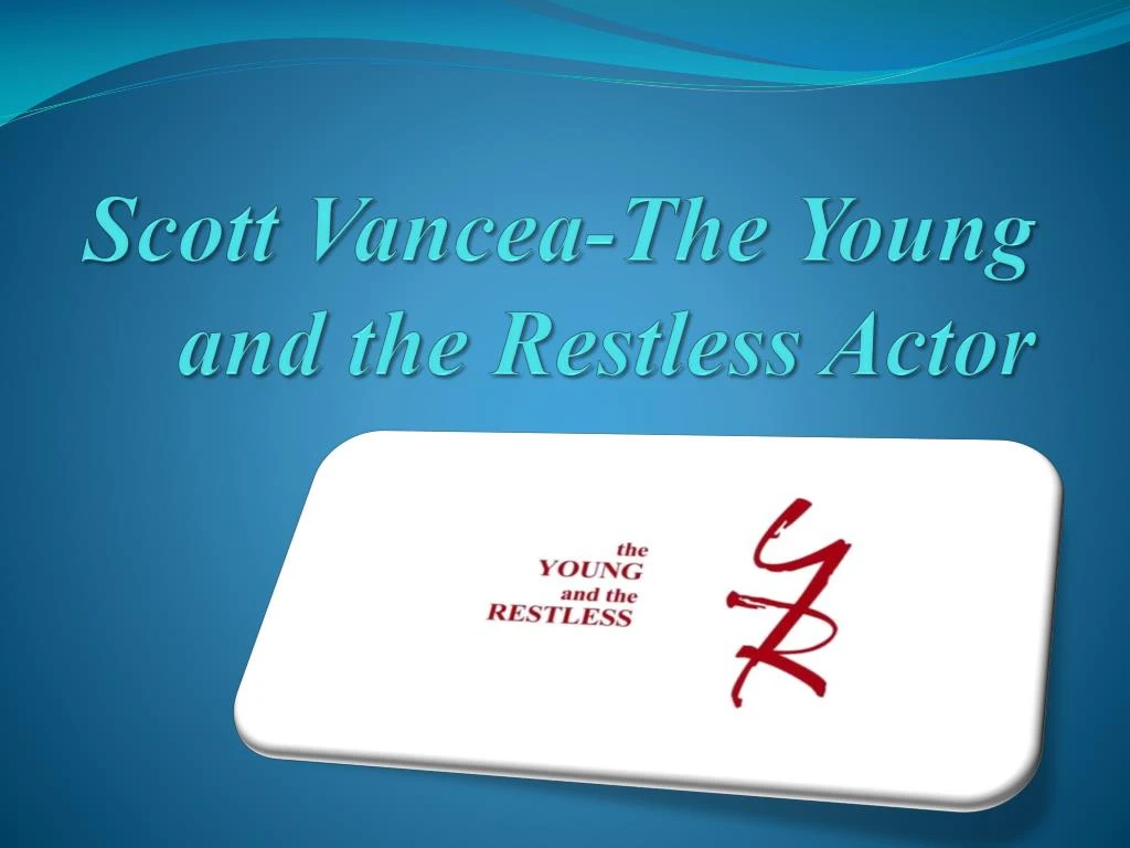 scott vancea the young and the restless actor