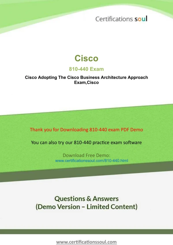 Cisco 810-440 Exam