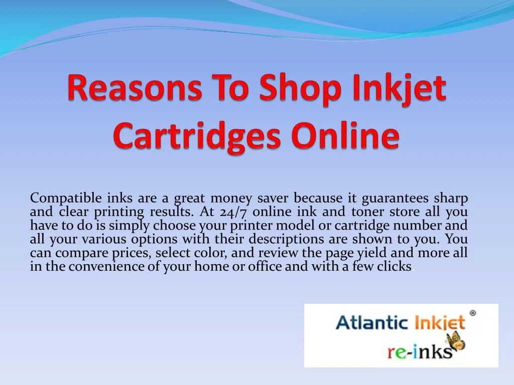 reasons to shop inkjet cartridges online