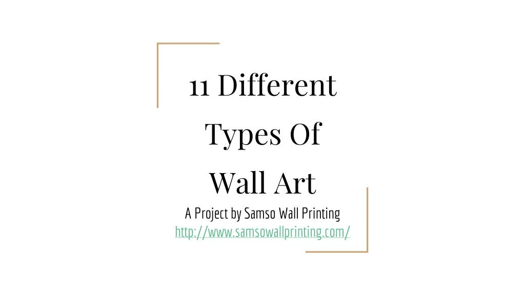 11 different types of wall art