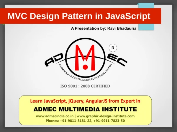 Mvc design pattern in javascript pdf