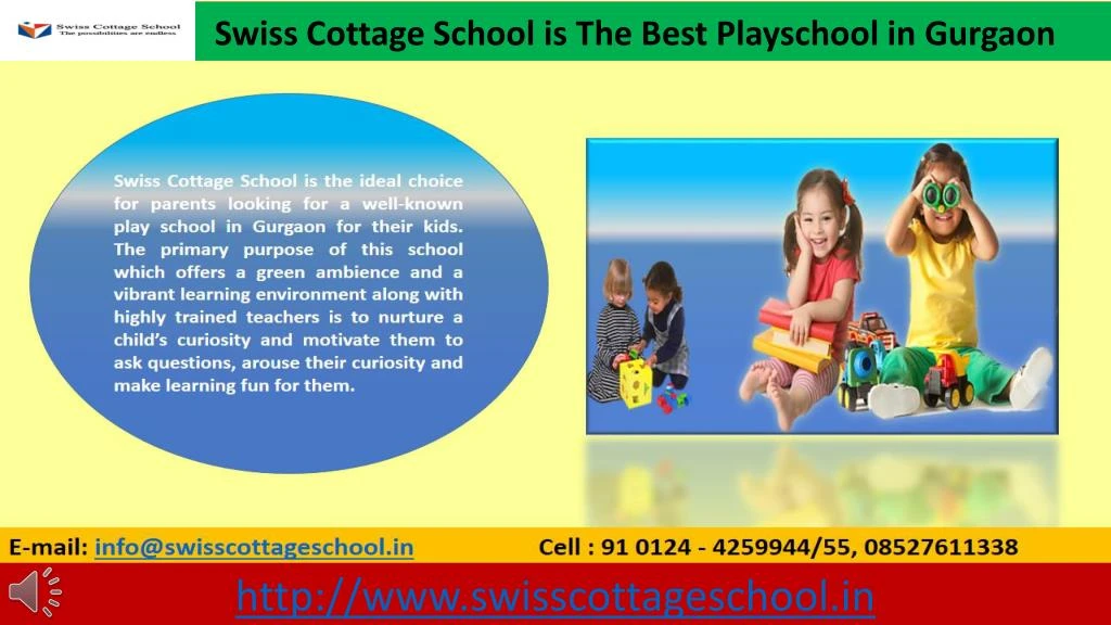 swiss cottage school is the best playschool