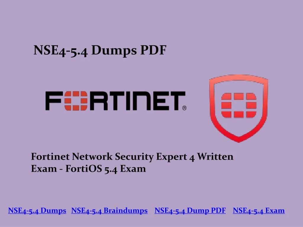 nse4 5 4 dumps pdf
