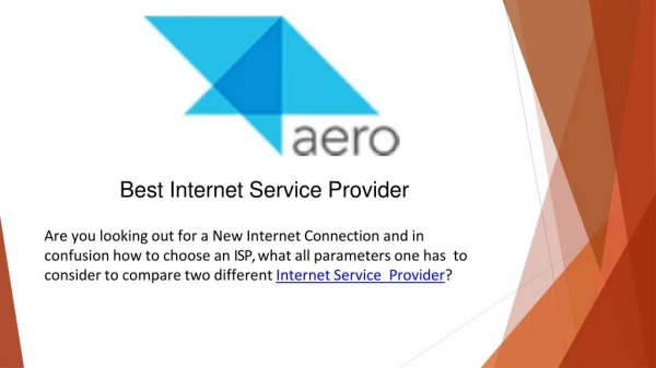 Best Internet Service Provider