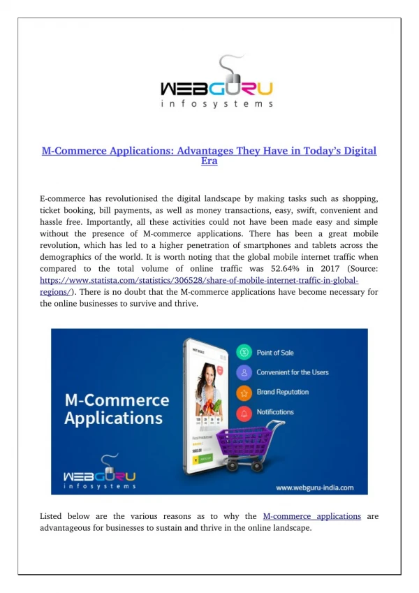 M-Commerce Applications: Advantages They Have in Today’s Digital Era