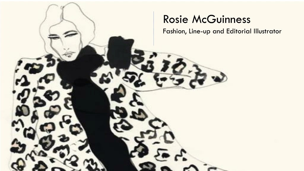 rosie mcguinness fashion line up and editorial