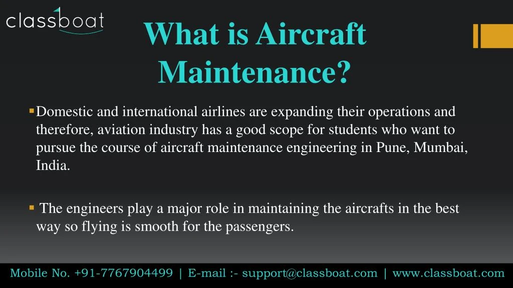 what is aircraft maintenance