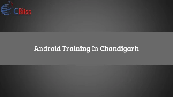 Android Training In Chandigarh