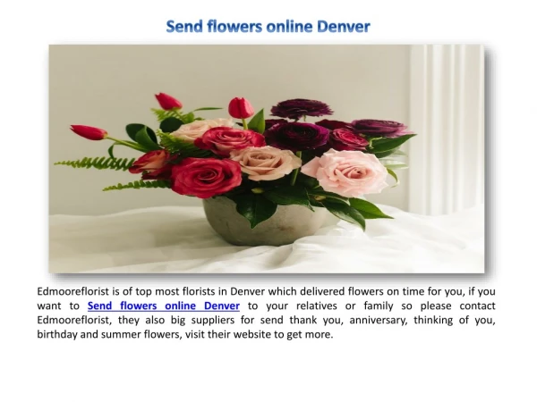 Send Thank You Flowers online