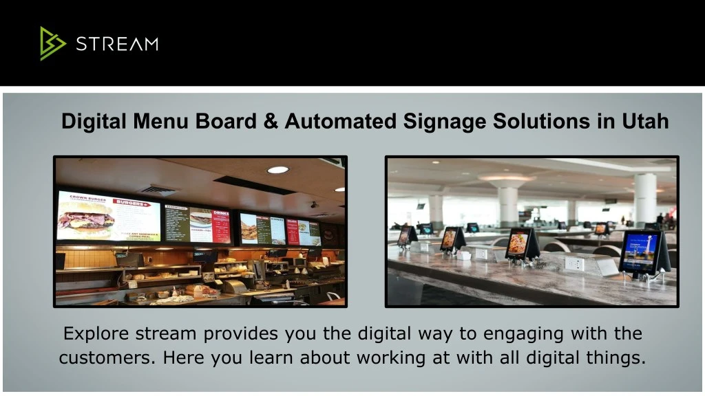 digital menu board automated signage solutions