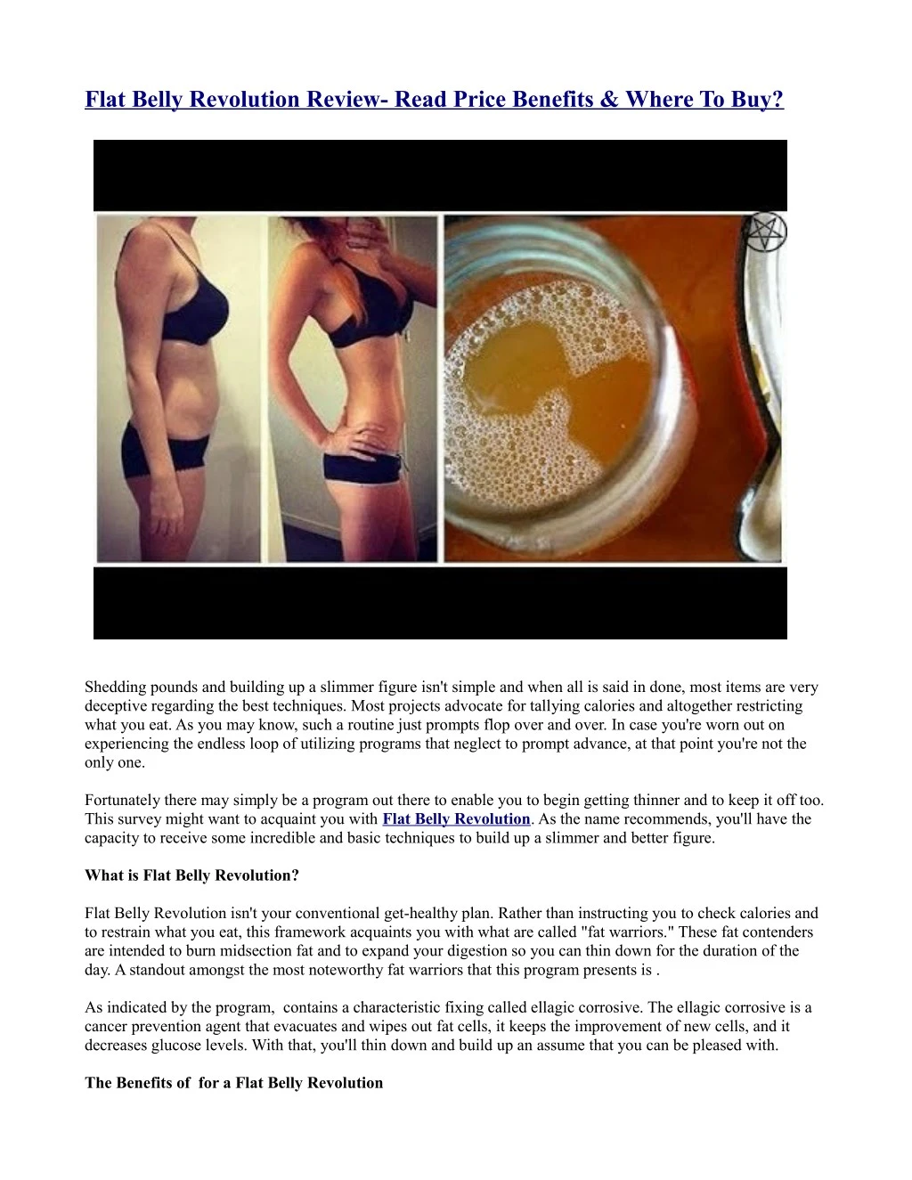 flat belly revolution review read price benefits