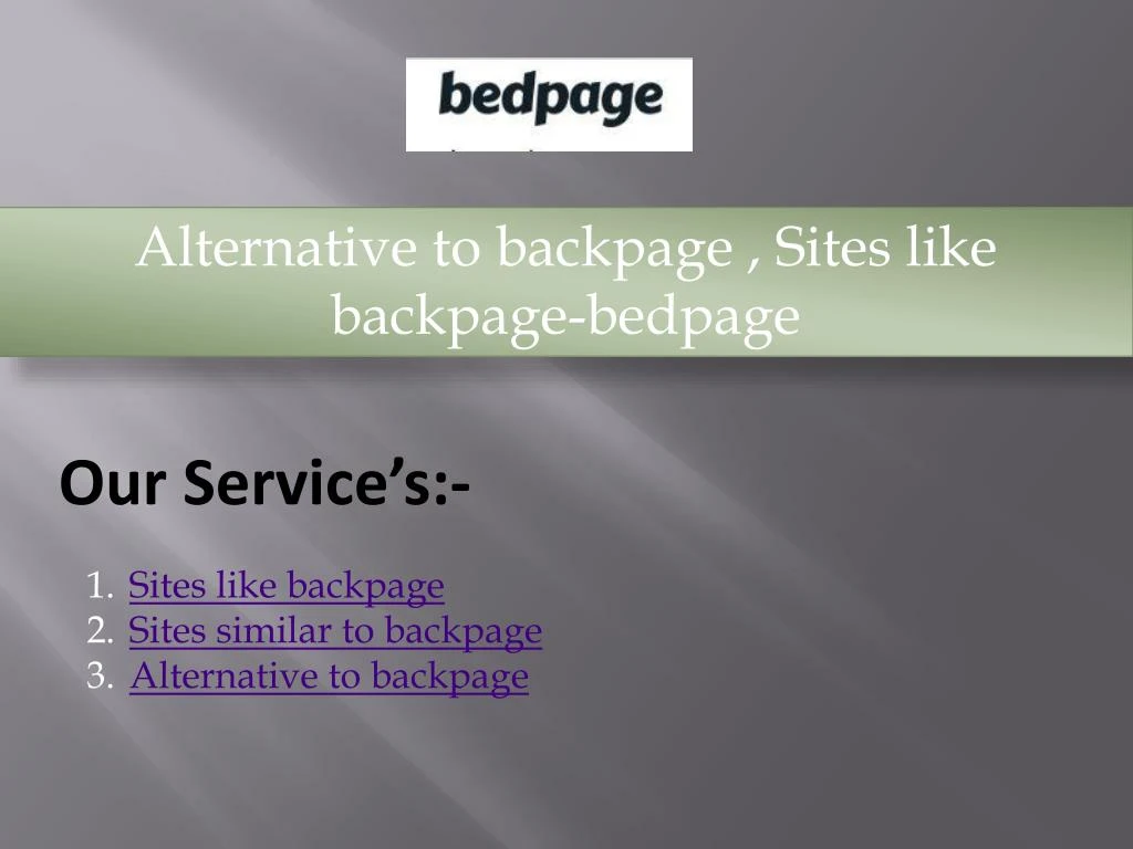 alternative to backpage sites like backpage