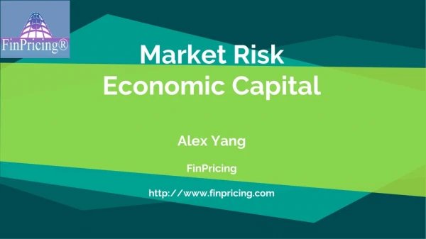 Introduction to Market Risk Economic Capital