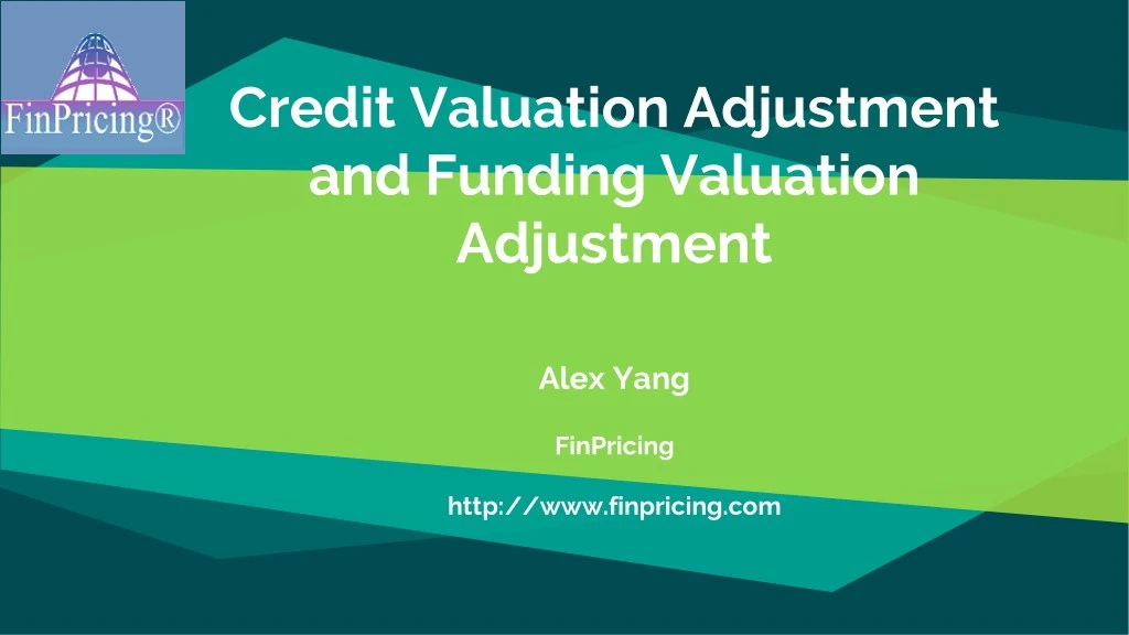credit valuation adjustment and funding valuation
