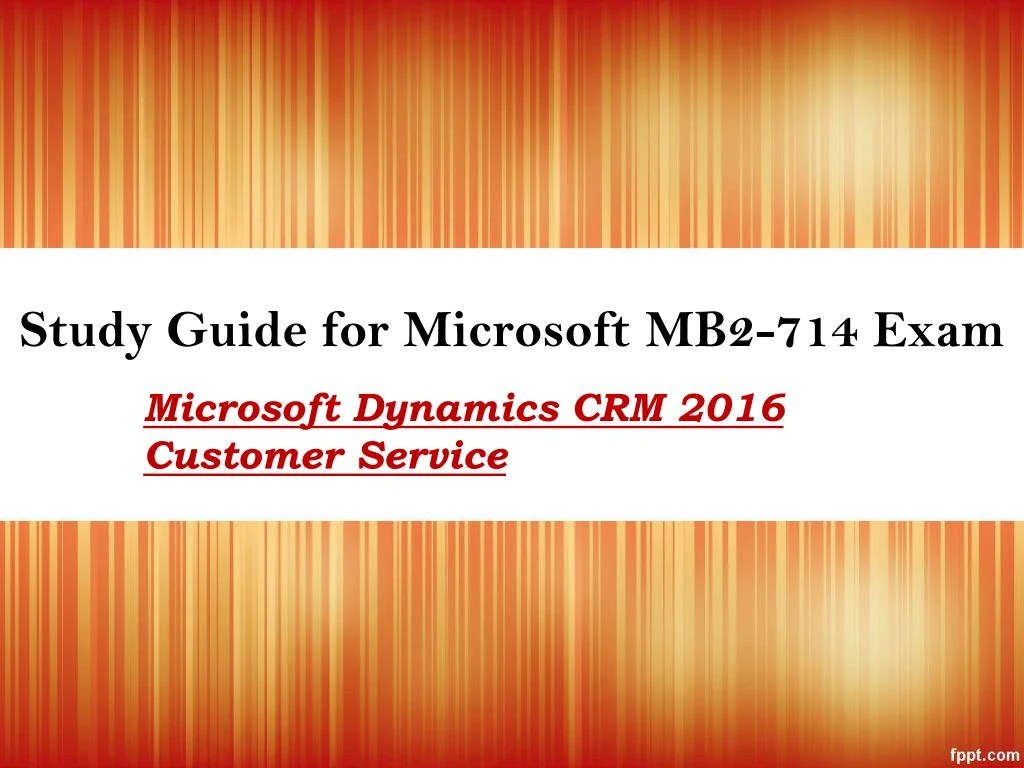 study guide for microsoft mb2 714 exam