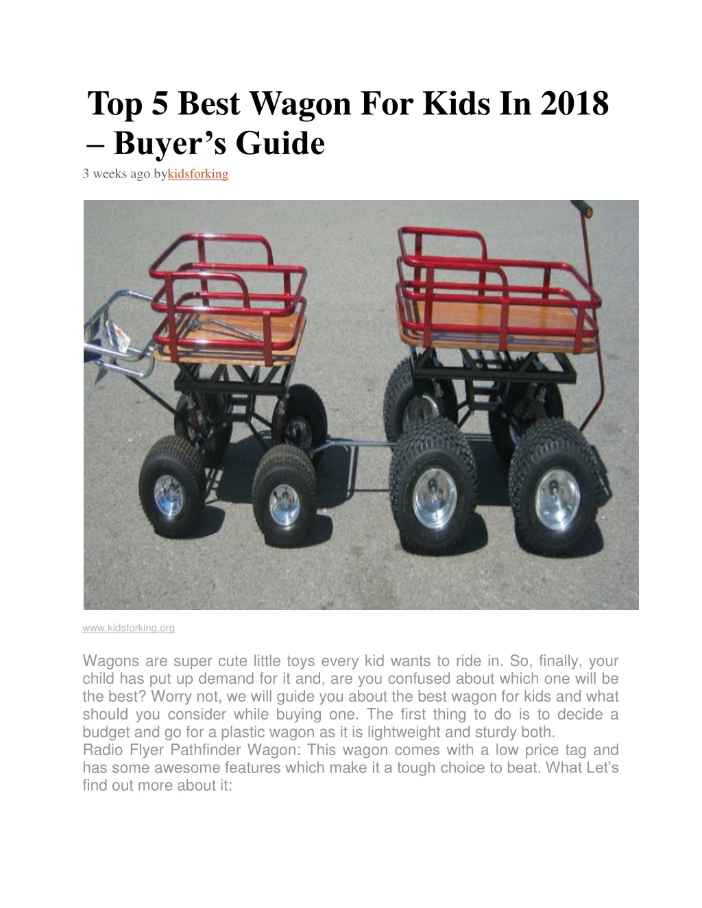 top 5 best wagon for kids in 2018 buyer s guide