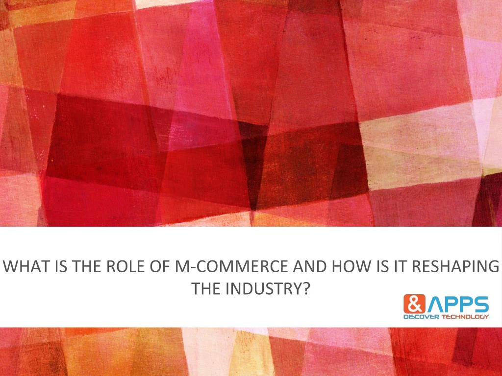 what is the role of m commerce