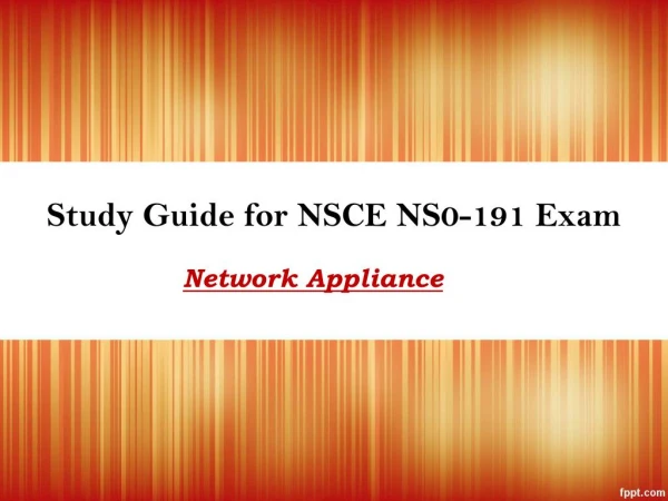 Download NS0-191 Exam Questions Answers PDF | Guaranteed Success with Official NS0-191 Exam Dumps PDF
