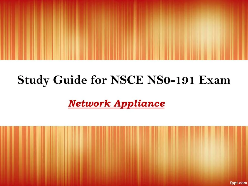 study guide for nsce ns0 191 exam