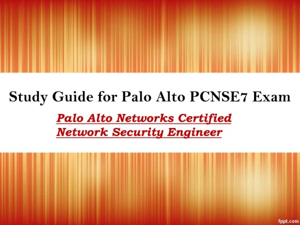 Latest PCNSE7 Exam Questions Answers PDF | Get 100% Real and Authentic Palo Alto PCNSE7 Exam Dumps