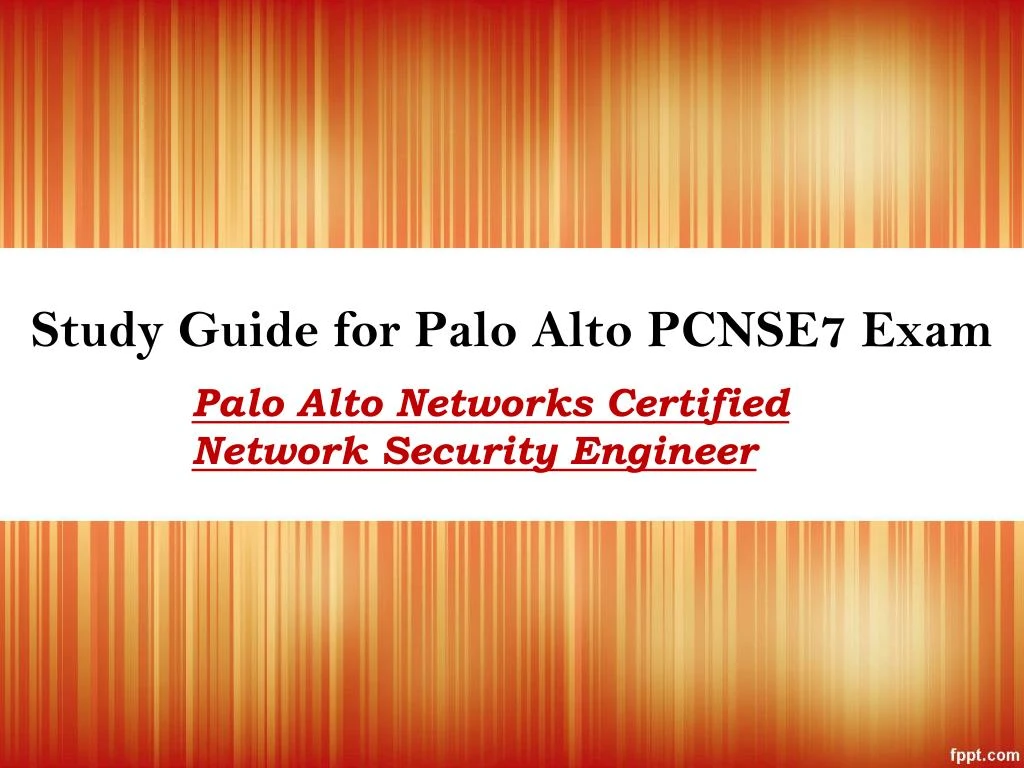 study guide for palo alto pcnse7 exam