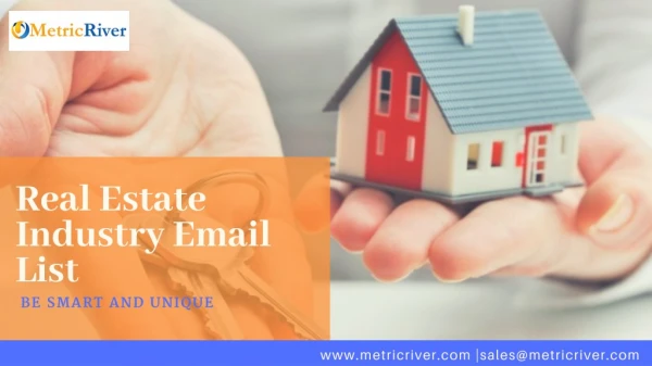 Real Estate Industry Email List | Real Estate Mailing Addresses