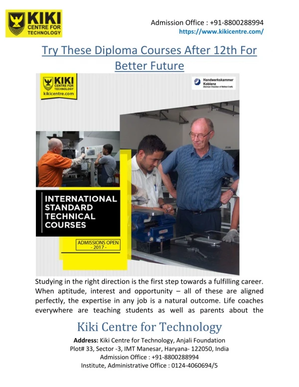 Try These Diploma Courses After 12th For Better Future