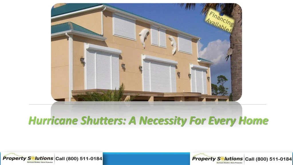 hurricane shutters a necessity for every home