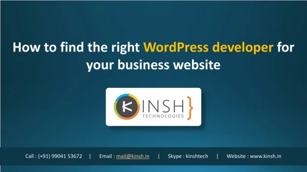 How to find the right WordPress developer for your business website?
