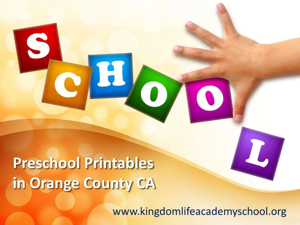 preschool printables in orange county ca