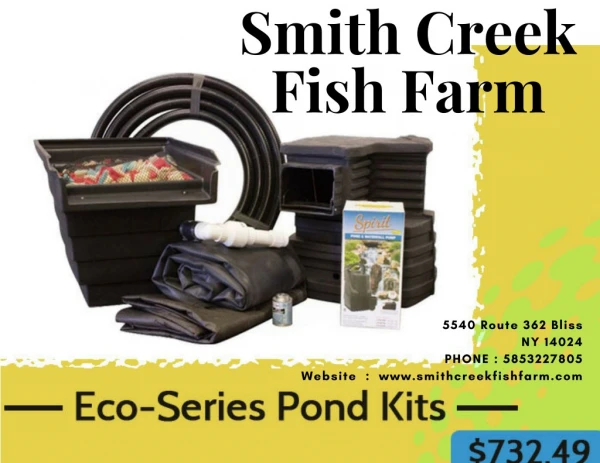 Eco-Series Pond Kits -SmithCreekFishFarm