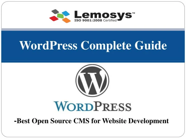 The Ultimate WordPress Guide 2018 â€“ Lemosys