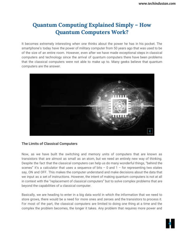 How Quantum Computers Work - tecHindustan