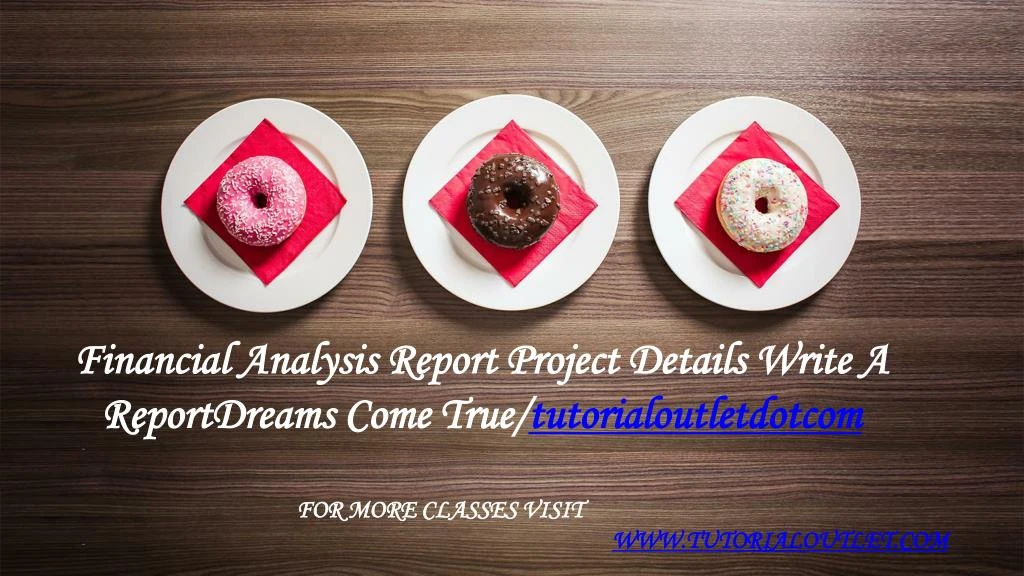 financial analysis report project details write