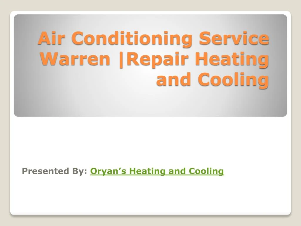 air conditioning service warren repair heating and cooling