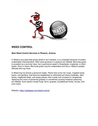 weed control phoenix - slide 1