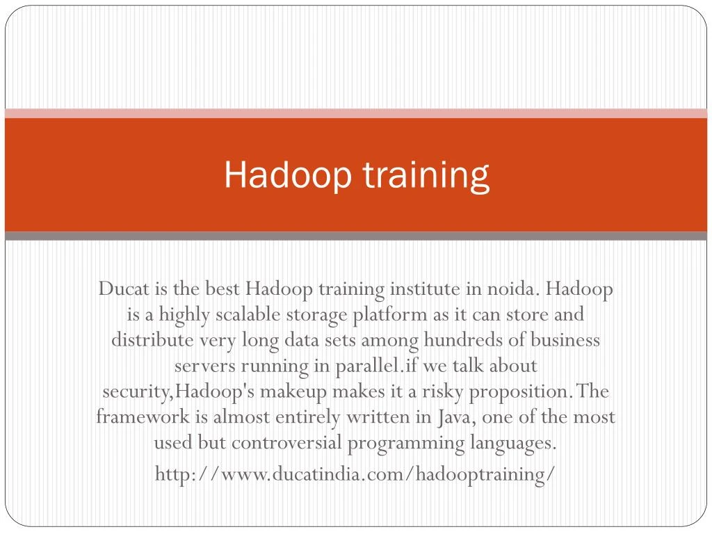 hadoop training