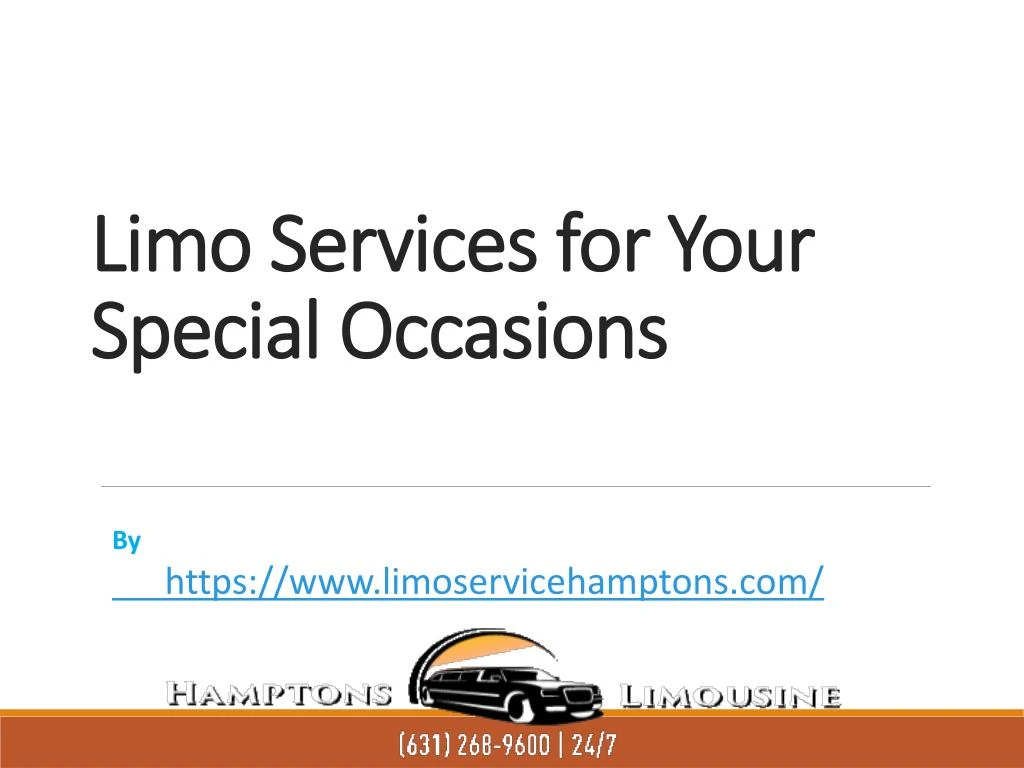 limo services for your special occasions