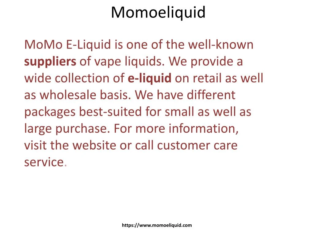 momoeliquid