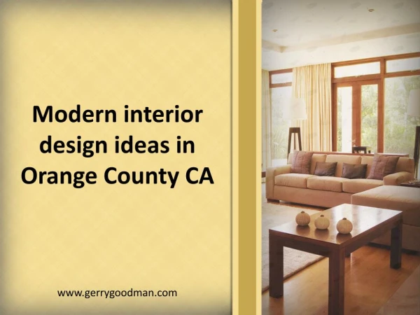 Modern interior design ideas in Orange County