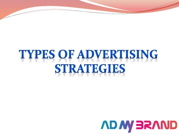 Types of advertising strategies