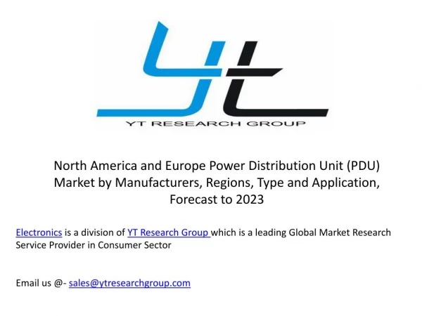 North America and Europe Power Distribution Unit (PDU) Market by Manufacturers, Regions, Type and Application, Forecast