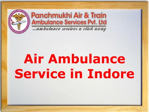 Medical Service Air Ambulance Service in Indore with patient